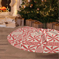 Red Ngatu Pattern Malo e Lelei Tonga Tree Skirt LT14 - Polynesian Pride