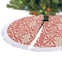 Red Ngatu Pattern Malo e Lelei Tonga Tree Skirt LT14 - Polynesian Pride
