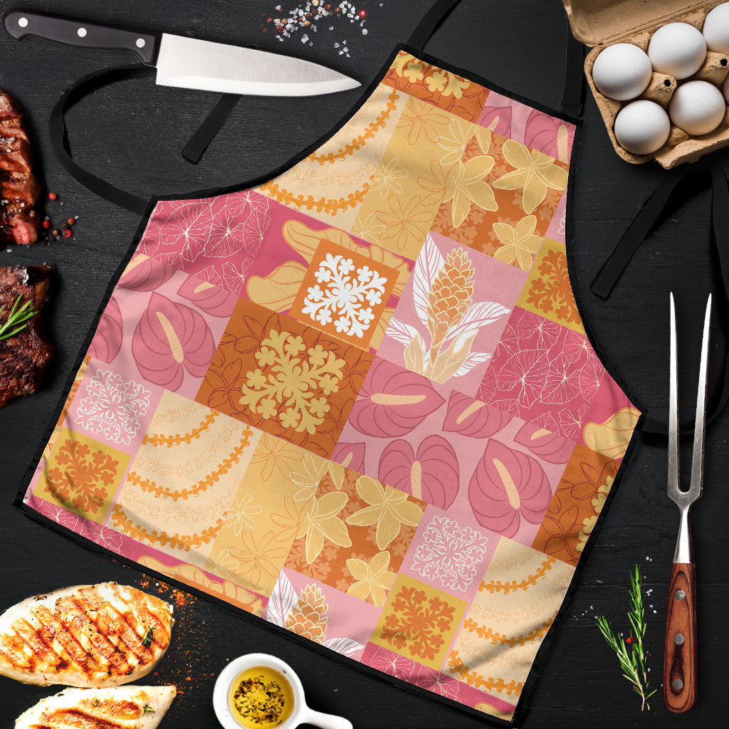 Aloha Hawaii Quilt Floral Patchwork Style Apron LT14 Multicolor - Polynesian Pride