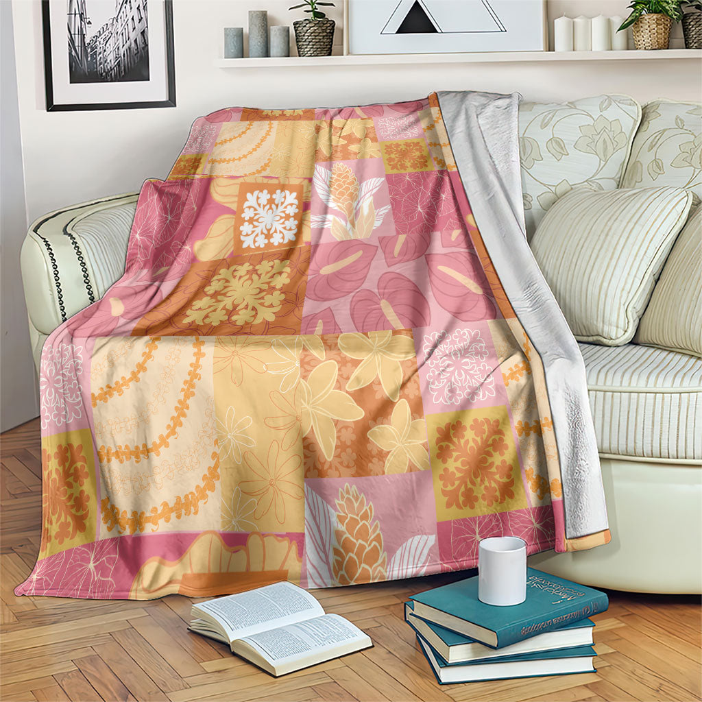 Aloha Hawaii Quilt Floral Patchwork Style Blanket LT14 Multicolor - Polynesian Pride