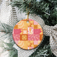 Aloha Hawaii Quilt Floral Patchwork Style Ceramic Ornament LT14 - Polynesian Pride
