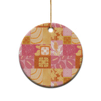 Aloha Hawaii Quilt Floral Patchwork Style Ceramic Ornament LT14 - Polynesian Pride
