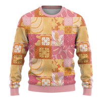 Aloha Hawaii Quilt Floral Patchwork Style Ugly Christmas Sweater LT14 - Polynesian Pride