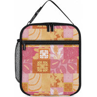 Aloha Hawaii Quilt Floral Patchwork Style Lunch Bag LT14 10.2 × 8.3 × 4.3 inch Multicolor - Polynesian Pride