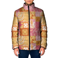 Aloha Hawaii Quilt Floral Patchwork Style Padded Jacket LT14 Men Multicolor - Polynesian Pride