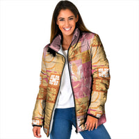 Aloha Hawaii Quilt Floral Patchwork Style Padded Jacket LT14 Women Multicolor - Polynesian Pride