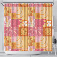Aloha Hawaii Quilt Floral Patchwork Style Shower Curtain LT14 - Polynesian Pride