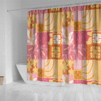 Aloha Hawaii Quilt Floral Patchwork Style Shower Curtain LT14 - Polynesian Pride