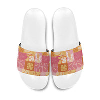 Aloha Hawaii Quilt Floral Patchwork Style Slide Sandals LT14 Multicolor - Polynesian Pride