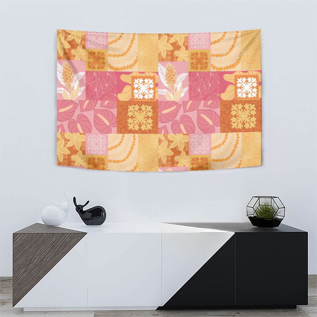 Aloha Hawaii Quilt Floral Patchwork Style Tapestry LT14 - Polynesian Pride