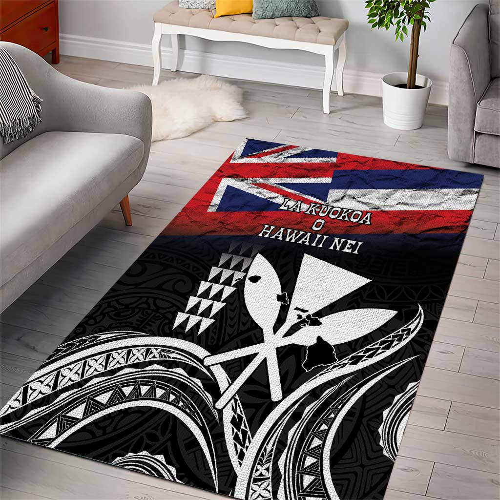 Hawaii Independence Day Area Rug La Kuokoa - Happy 28th November