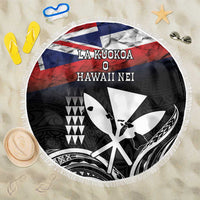 Hawaii Independence Day Beach Blanket La Kuokoa - Happy 28th November LT14 One Size 150cm Black - Polynesian Pride