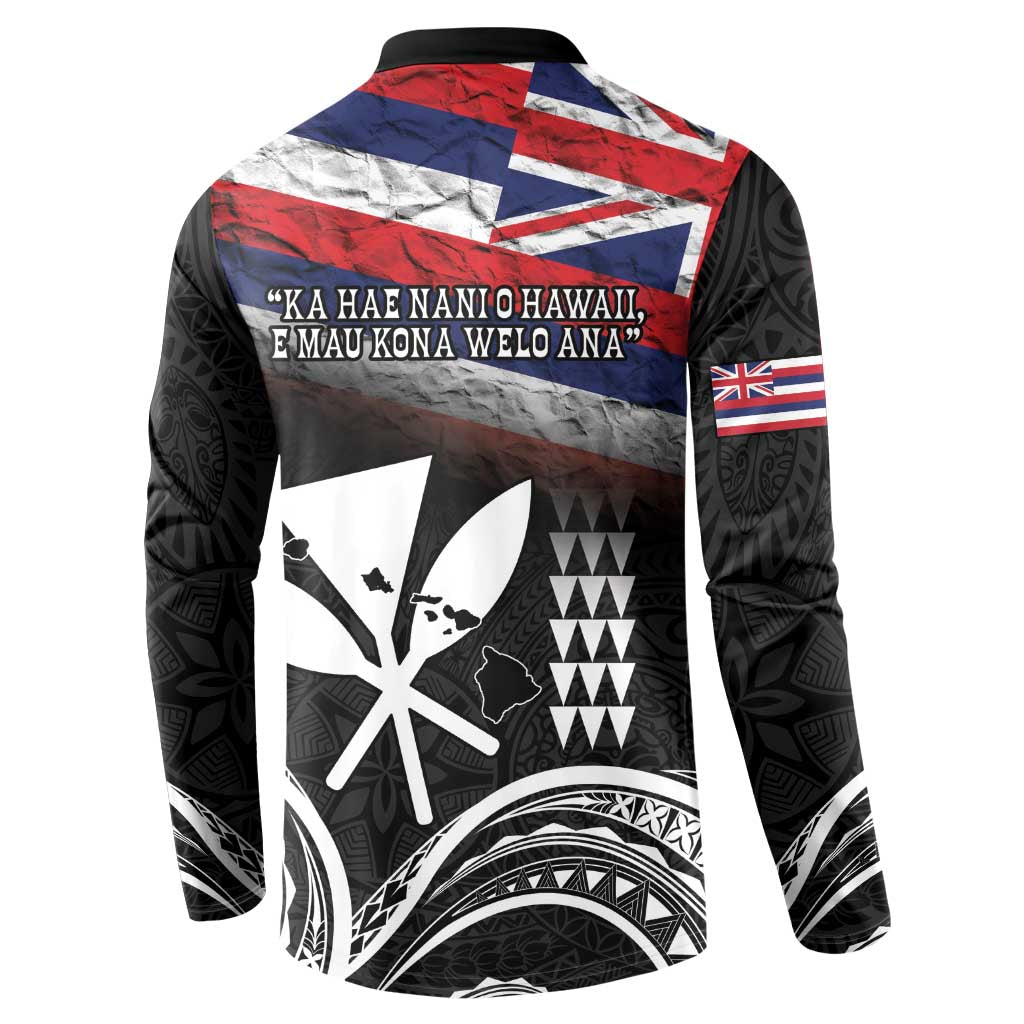 Hawaii Independence Day Button Sweatshirt La Kuokoa - Happy 28th November LT14 - Polynesian Pride