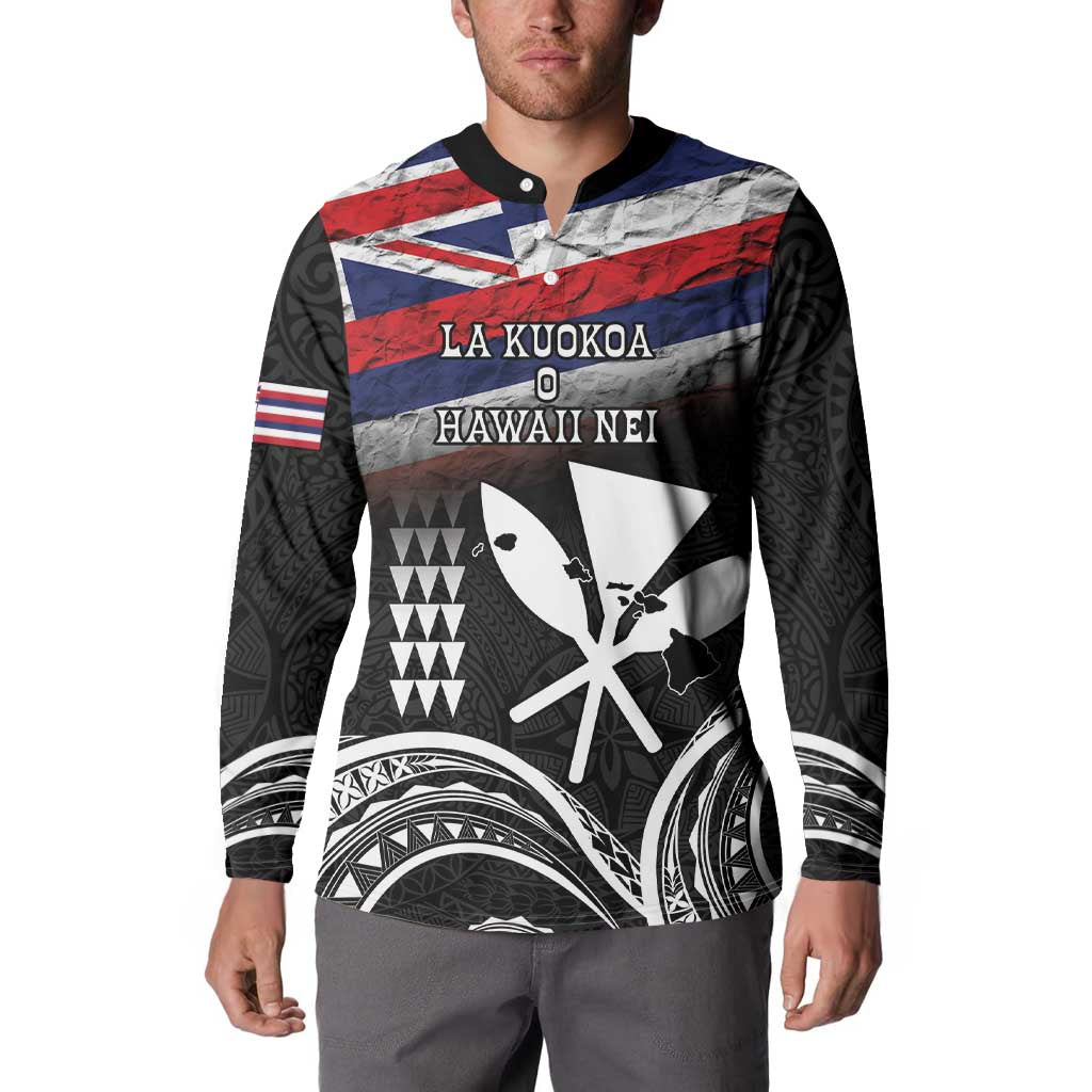 Hawaii Independence Day Button Sweatshirt La Kuokoa - Happy 28th November LT14 - Polynesian Pride