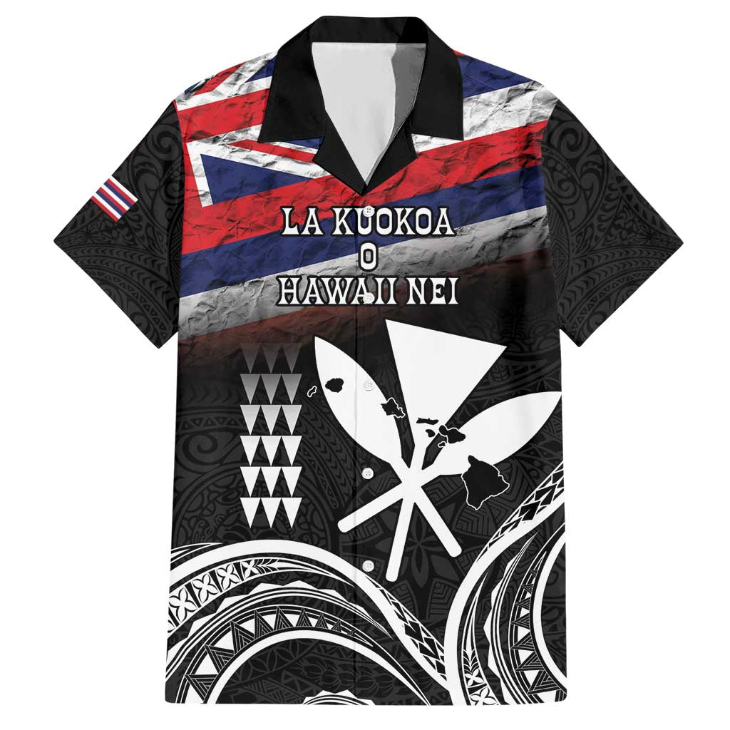 Hawaii Independence Day Hawaiian Shirt La Kuokoa - Happy 28th November LT14 Black - Polynesian Pride