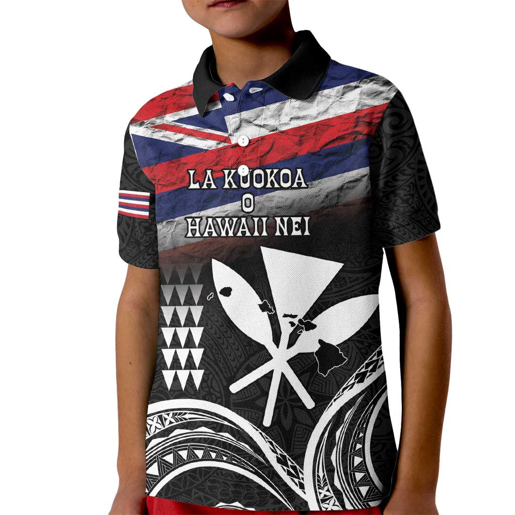 Hawaii Independence Day Kid Polo Shirt La Kuokoa - Happy 28th November