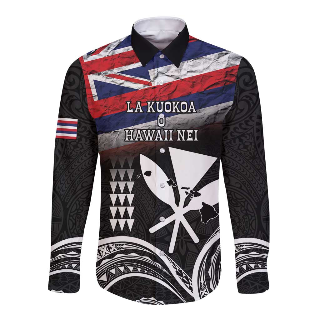 Hawaii Independence Day Long Sleeve Button Shirt La Kuokoa - Happy 28th November