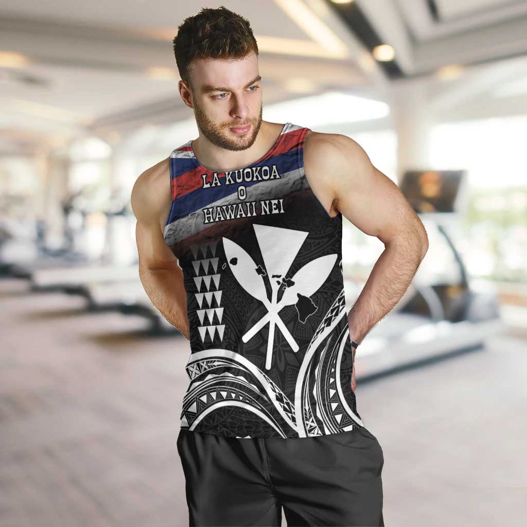 Hawaii Independence Day Men Tank Top La Kuokoa - Happy 28th November LT14 Black - Polynesian Pride
