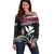 Hawaii Independence Day Off Shoulder Sweater La Kuokoa - Happy 28th November