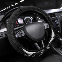 Hawaii Independence Day Steering Wheel Cover La Kuokoa - Happy 28th November LT14 Universal Fit Black - Polynesian Pride