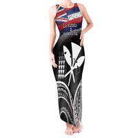 Hawaii Independence Day Tank Maxi Dress La Kuokoa - Happy 28th November LT14 Women Black - Polynesian Pride
