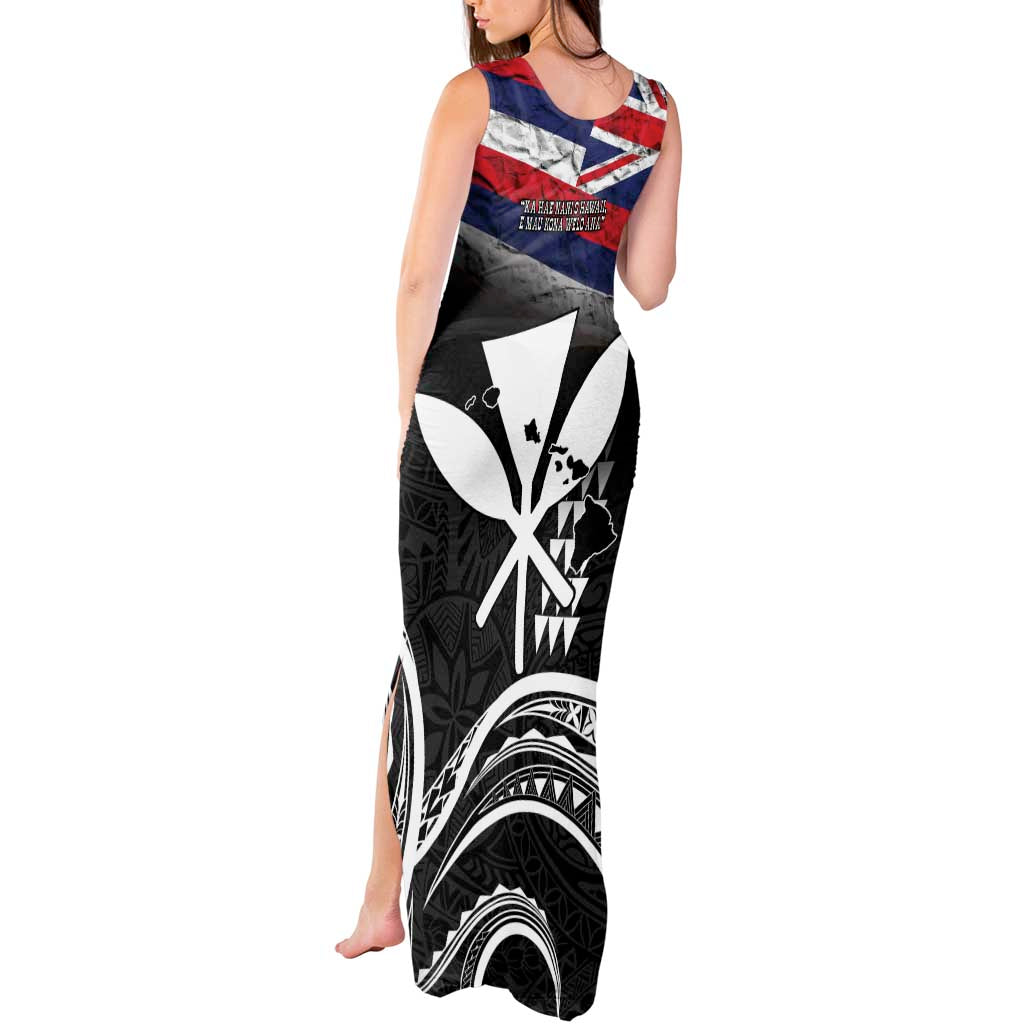 Hawaii Independence Day Tank Maxi Dress La Kuokoa - Happy 28th November LT14 - Polynesian Pride