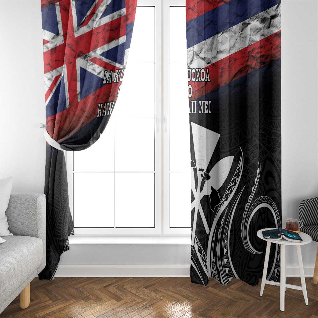 Hawaii Independence Day Window Curtain La Kuokoa - Happy 28th November LT14 - Polynesian Pride