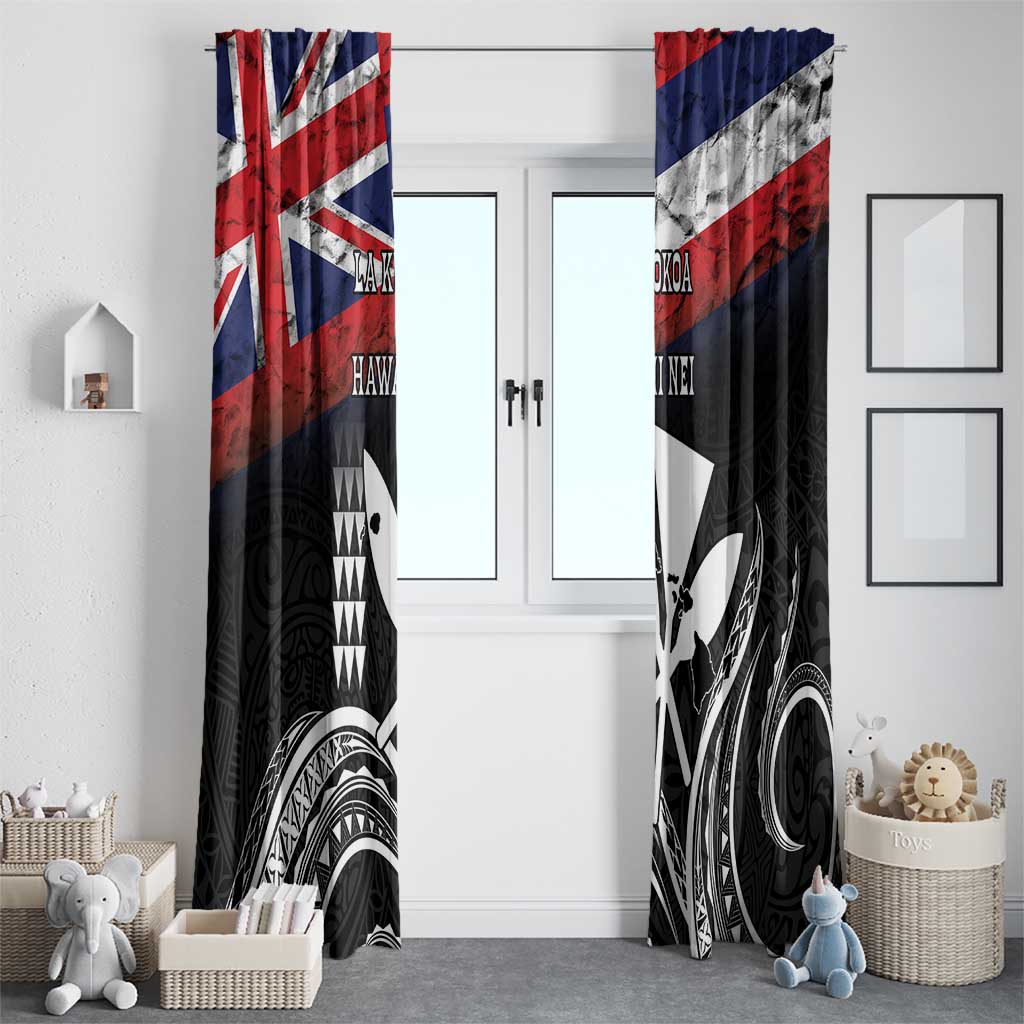Hawaii Independence Day Window Curtain La Kuokoa - Happy 28th November LT14 - Polynesian Pride