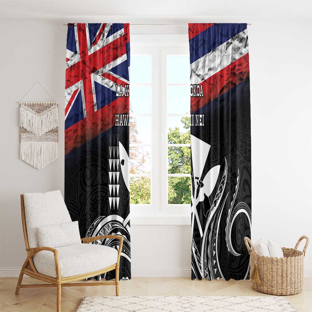 Hawaii Independence Day Window Curtain La Kuokoa - Happy 28th November LT14 - Polynesian Pride
