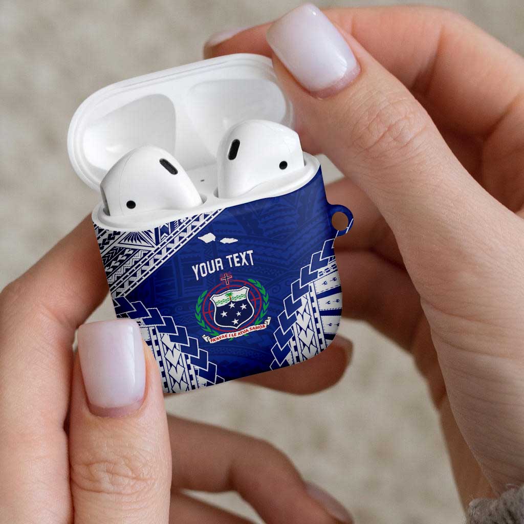 Toa Samoa Rugby Custom AirPods Case Go Champions Pacific Samoan Pattern - Polynesian Pride