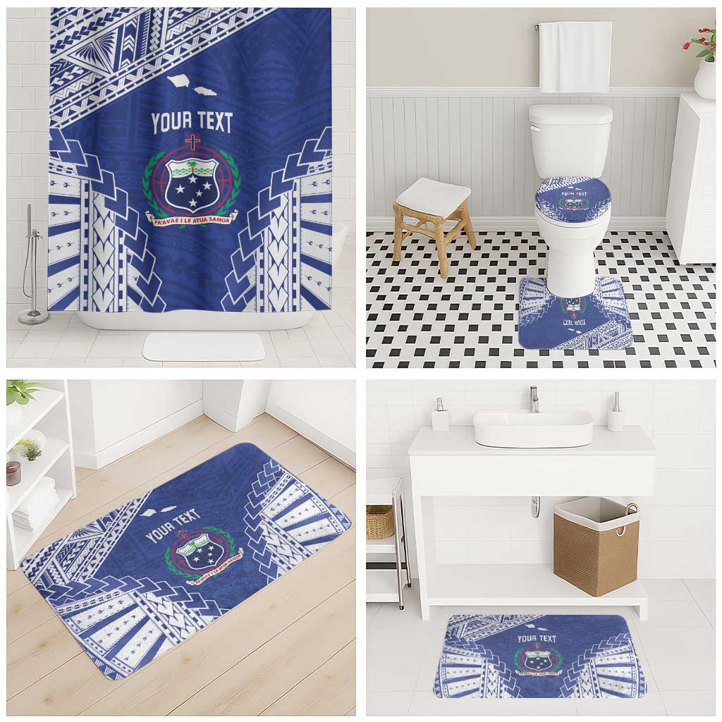 Toa Samoa Rugby Custom Bathroom Set Go Champions Pacific Samoan Pattern - Polynesian Pride