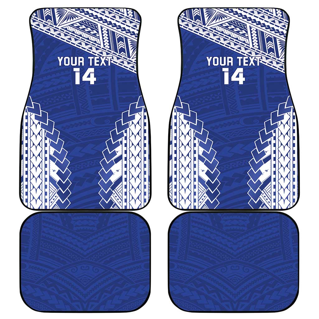 Toa Samoa Rugby Custom Car Mats Go Champions Pacific Samoan Pattern - Polynesian Pride