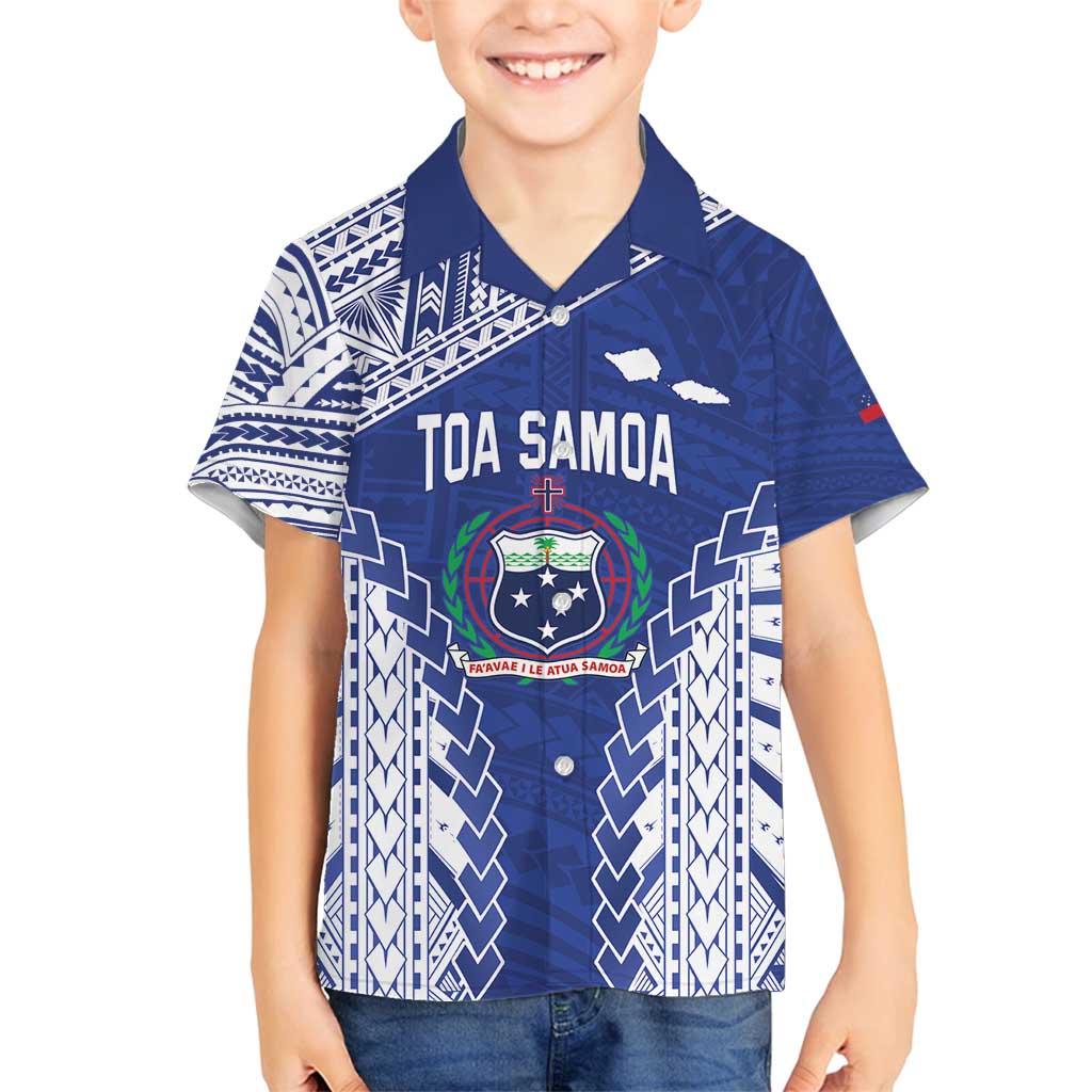 Toa Samoa Rugby Custom Family Matching Long Sleeve Bodycon Dress and Hawaiian Shirt Go Champions Pacific Samoan Pattern - Polynesian Pride