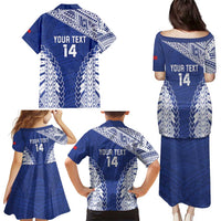 Toa Samoa Rugby Custom Family Matching Puletasi and Hawaiian Shirt Go Champions Pacific Samoan Pattern - Polynesian Pride