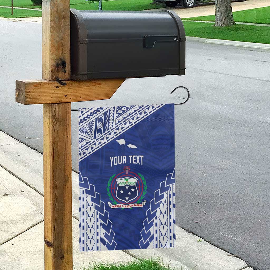 Toa Samoa Rugby Custom Garden Flag Go Champions Pacific Samoan Pattern - Polynesian Pride