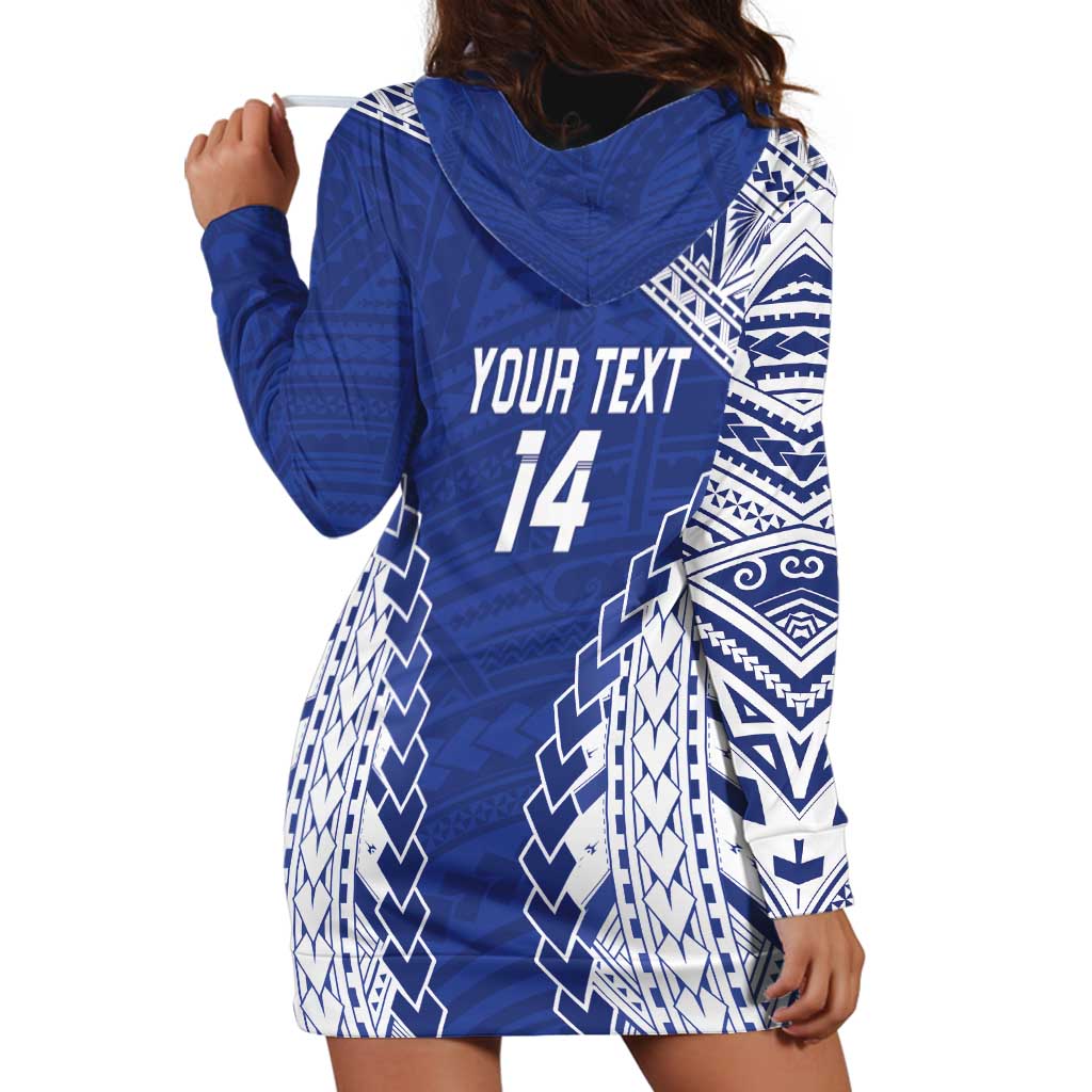 Toa Samoa Rugby Custom Hoodie Dress Go Champions Pacific Samoan Pattern - Polynesian Pride