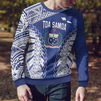 Toa Samoa Rugby Custom Ugly Christmas Sweater Go Champions Pacific Samoan Pattern - Polynesian Pride