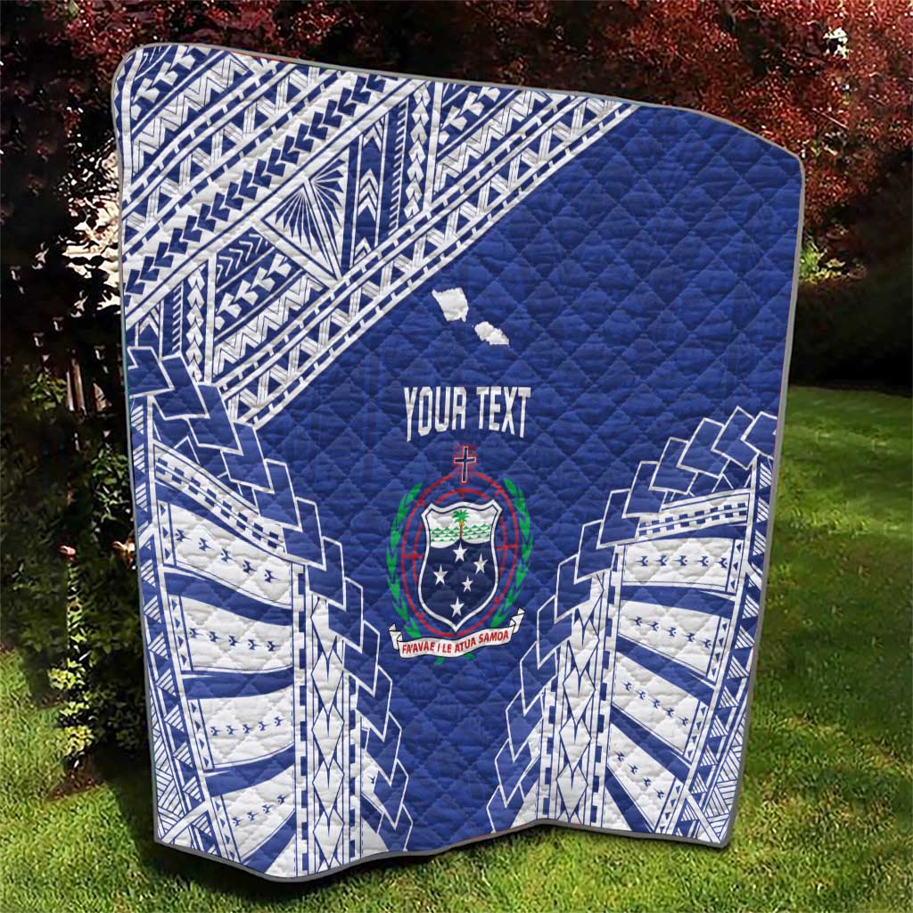 Toa Samoa Rugby Custom Quilt Go Champions Pacific Samoan Pattern - Polynesian Pride