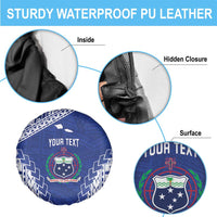 Toa Samoa Rugby Custom Spare Tire Cover Go Champions Pacific Samoan Pattern - Polynesian Pride