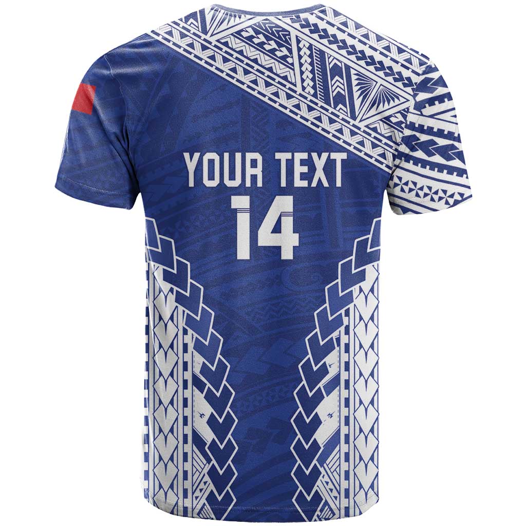 Toa Samoa Rugby Custom T Shirt Go Champions Pacific Samoan Pattern - Polynesian Pride