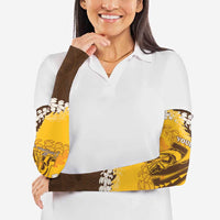Personalized Mililani Hawaii High School Arm Sleeves Puakenikeni Lei Hawaiian Pattern LT14 - Polynesian Pride