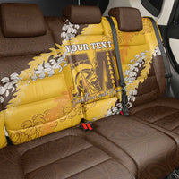 Personalized Mililani Hawaii High School Back Car Seat Cover Puakenikeni Lei Hawaiian Pattern - Polynesian Pride