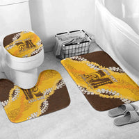 Personalized Mililani Hawaii High School Bathroom Set Puakenikeni Lei Hawaiian Pattern - Polynesian Pride