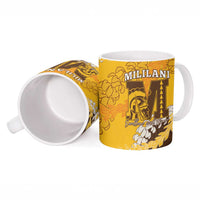 Personalized Mililani Hawaii High School Ceramic Mug Puakenikeni Lei Hawaiian Pattern LT14 - Polynesian Pride