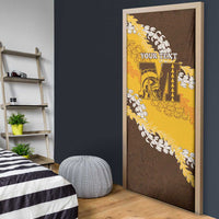 Personalized Mililani Hawaii High School Door Cover Puakenikeni Lei Hawaiian Pattern LT14 - Polynesian Pride