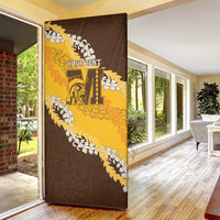 Personalized Mililani Hawaii High School Door Cover Puakenikeni Lei Hawaiian Pattern LT14 - Polynesian Pride