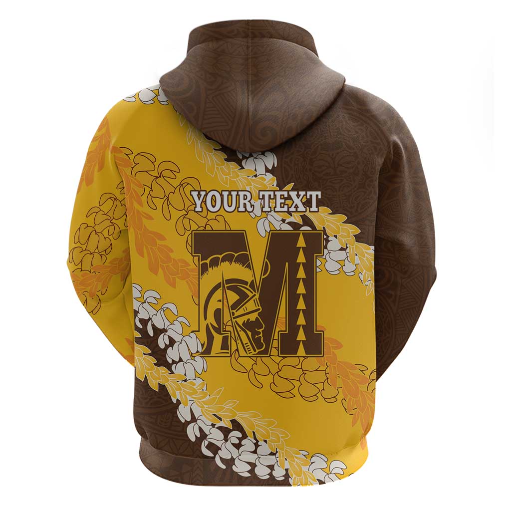 Personalized Mililani Hawaii High School Hoodie Puakenikeni Lei Hawaiian Pattern - Polynesian Pride