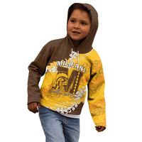 Personalized Mililani Hawaii High School Kid Hoodie Puakenikeni Lei Hawaiian Pattern - Polynesian Pride