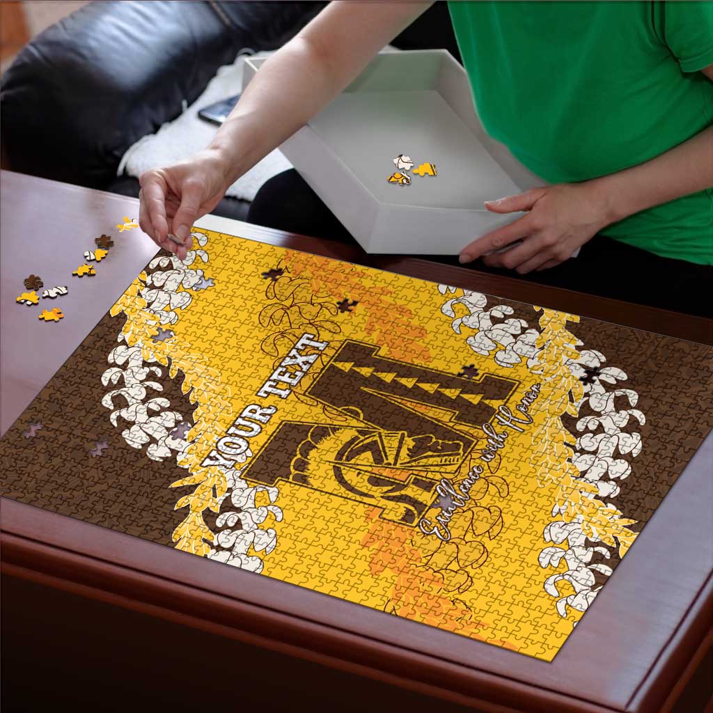 Personalized Mililani Hawaii High School Puzzle Puakenikeni Lei Hawaiian Pattern LT14 - Polynesian Pride