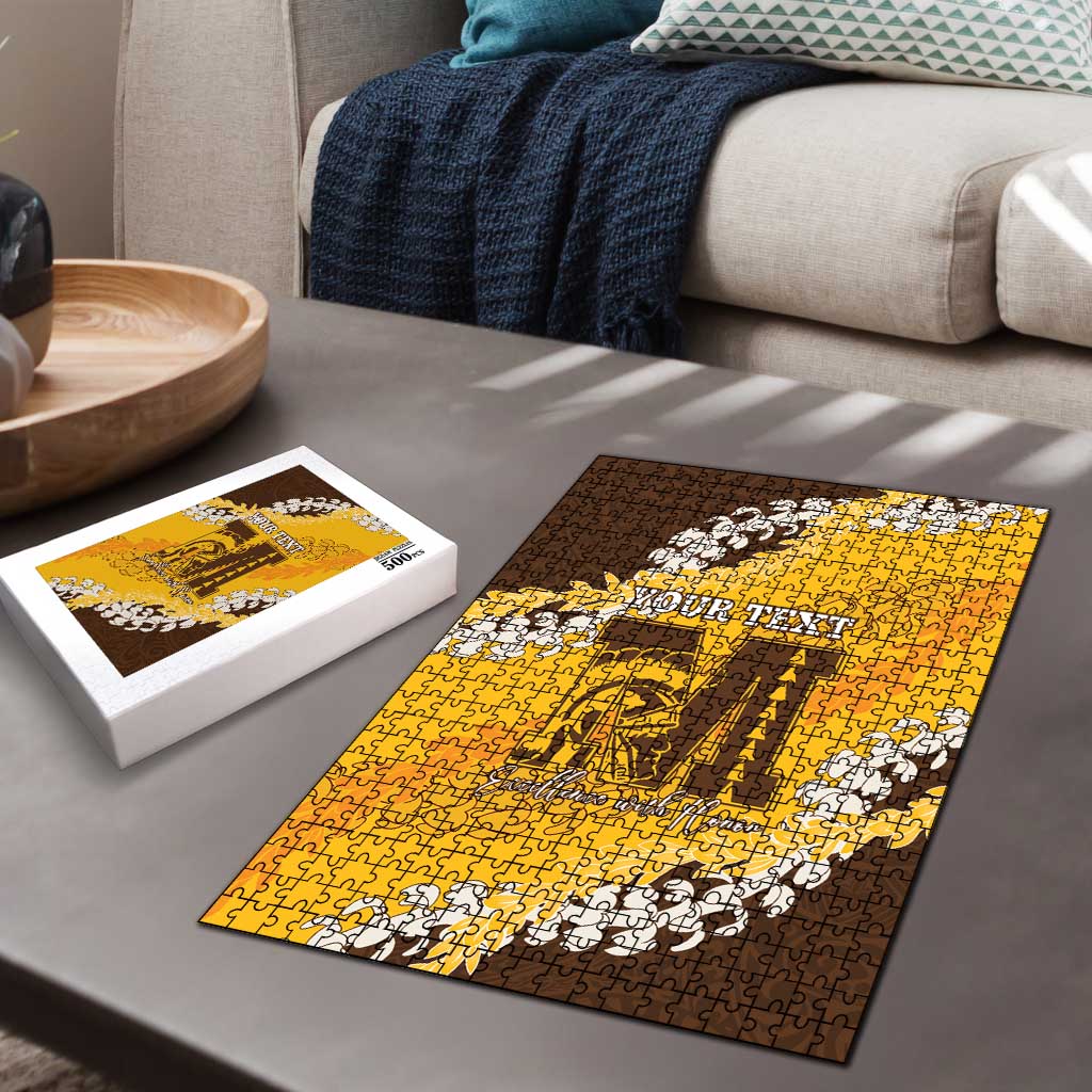 Personalized Mililani Hawaii High School Puzzle Puakenikeni Lei Hawaiian Pattern LT14 - Polynesian Pride